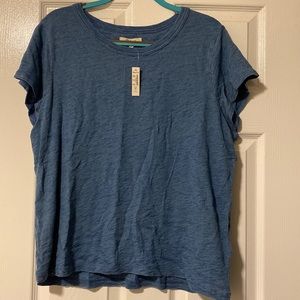 NWT Madewell Blue Tee XXL 100% Cotton